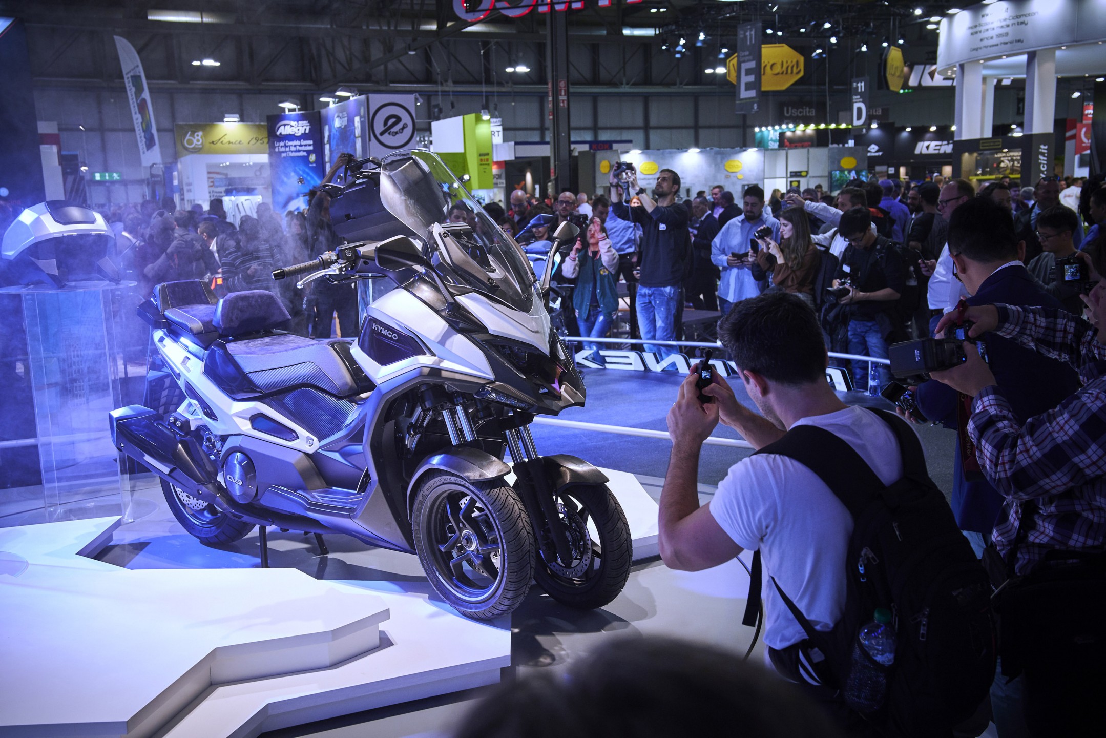 Presentación CV3, en Milán (Eicma 2019). KYMCO Global