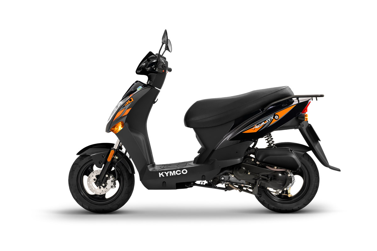 Agility 50, en negro. KYMCO España