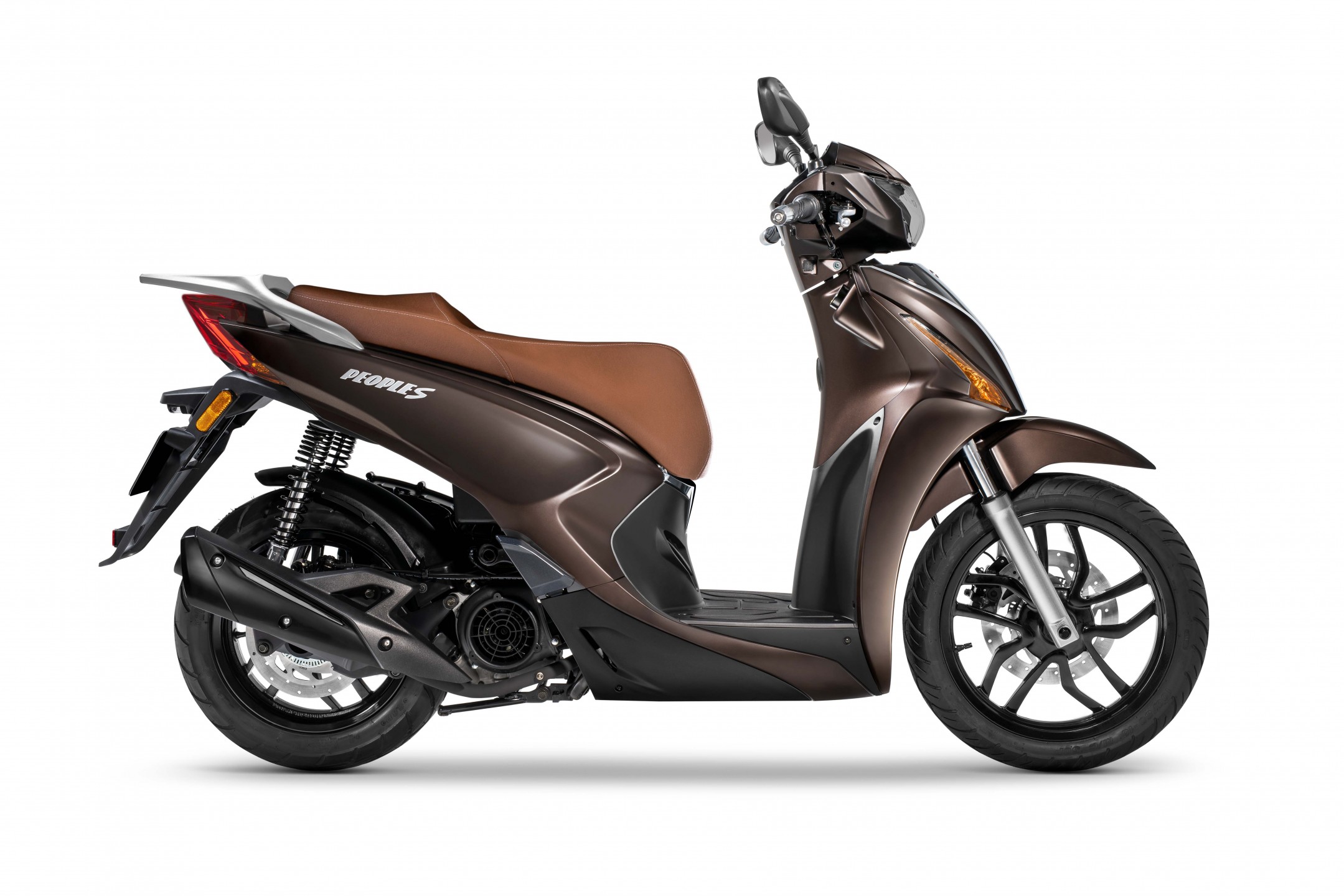 Versión más intensa y geniuina de People S 125, en 'Marrón Moka'. KYMCO España